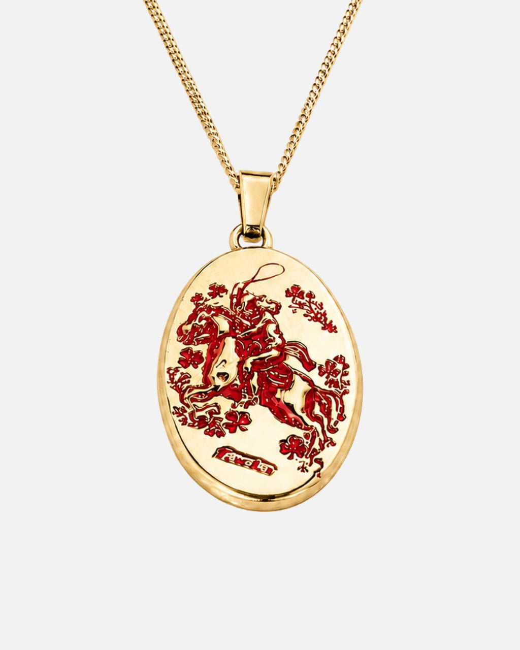 Irish Stallion Necklace - Red