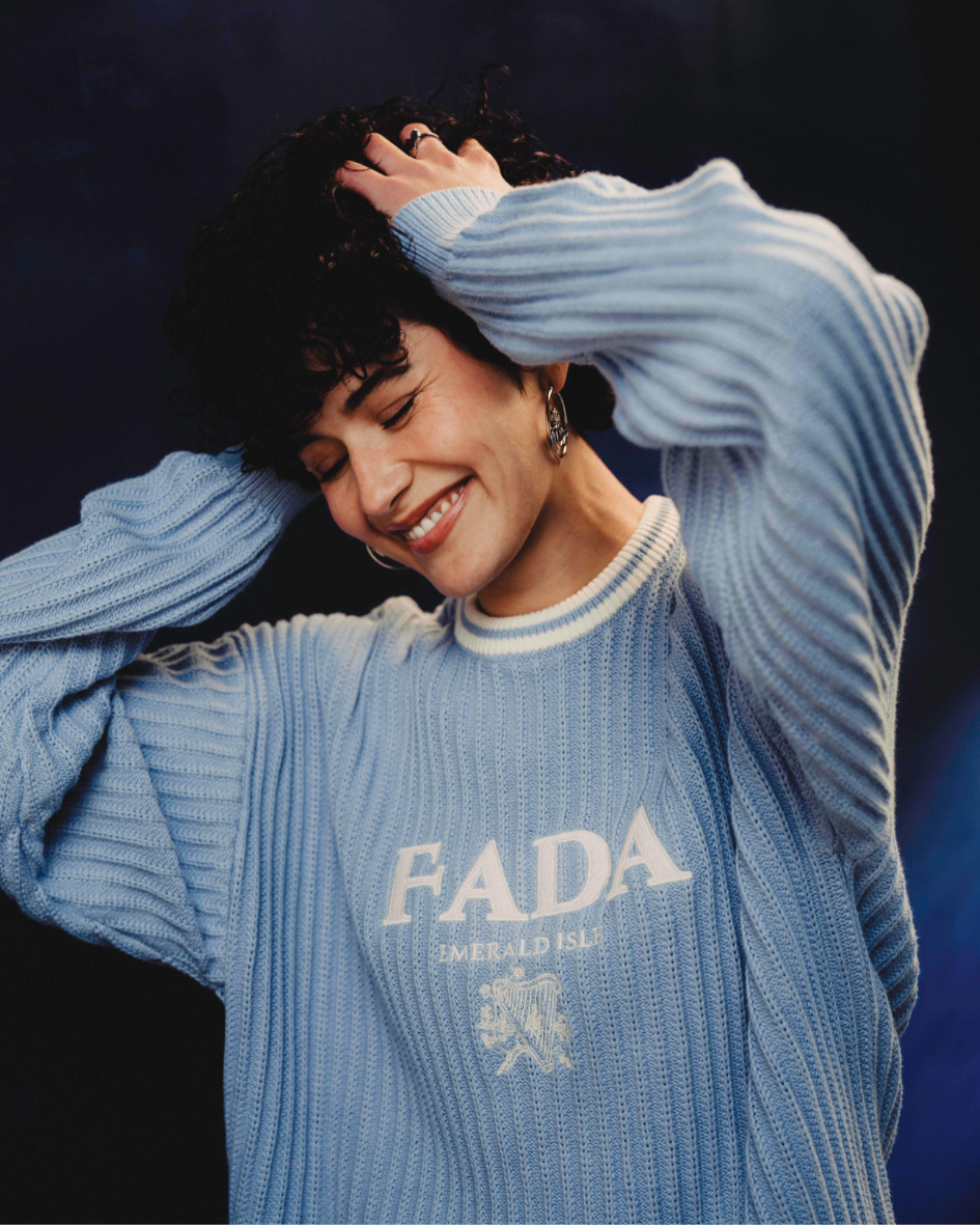 Knit Sweater Baby Blue