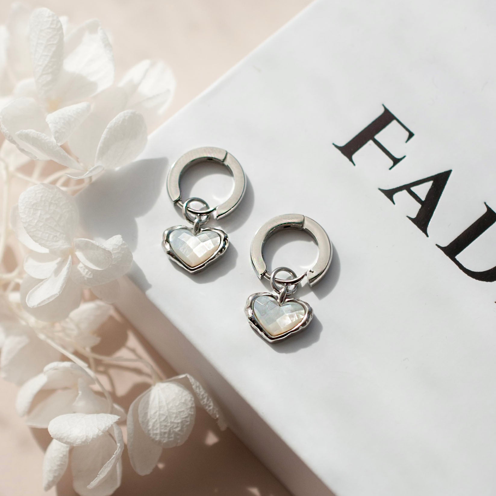 Silver Huggie Earrings