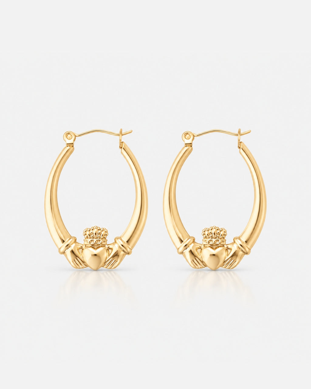 Claddagh Hoop Earrings