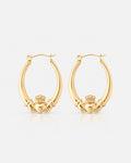 Claddagh Hoop Earrings