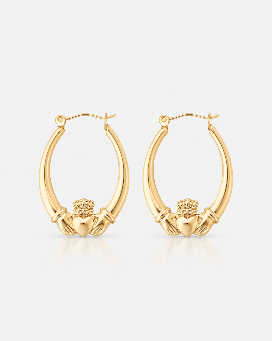 Claddagh Hoop Earrings