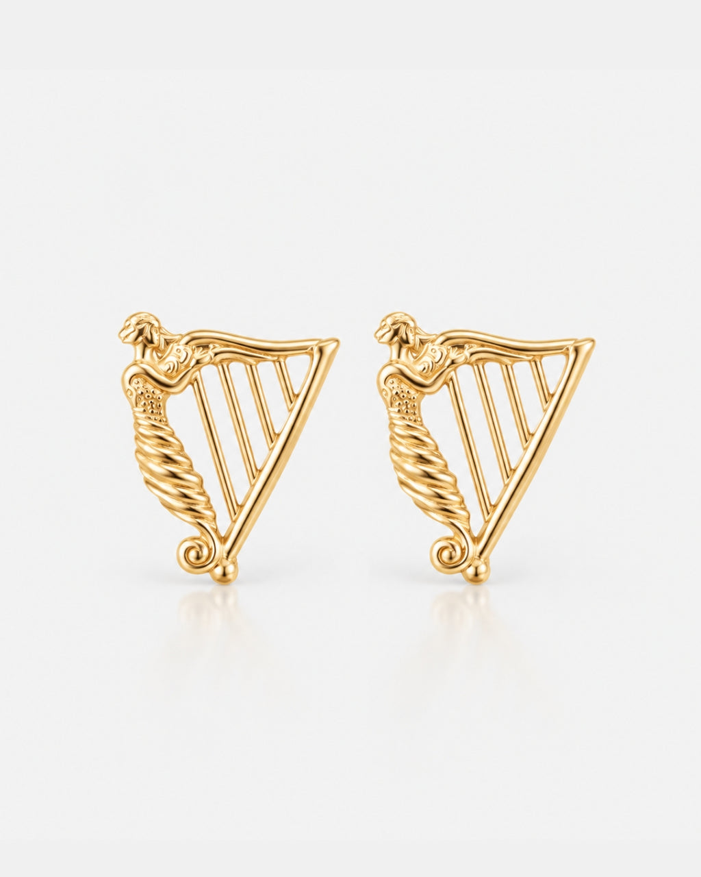 Harp Stud Earrings