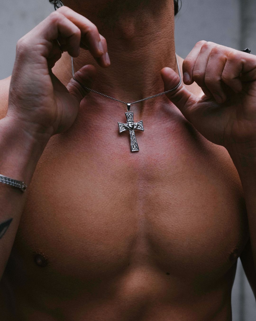 Cross Claddagh Necklace