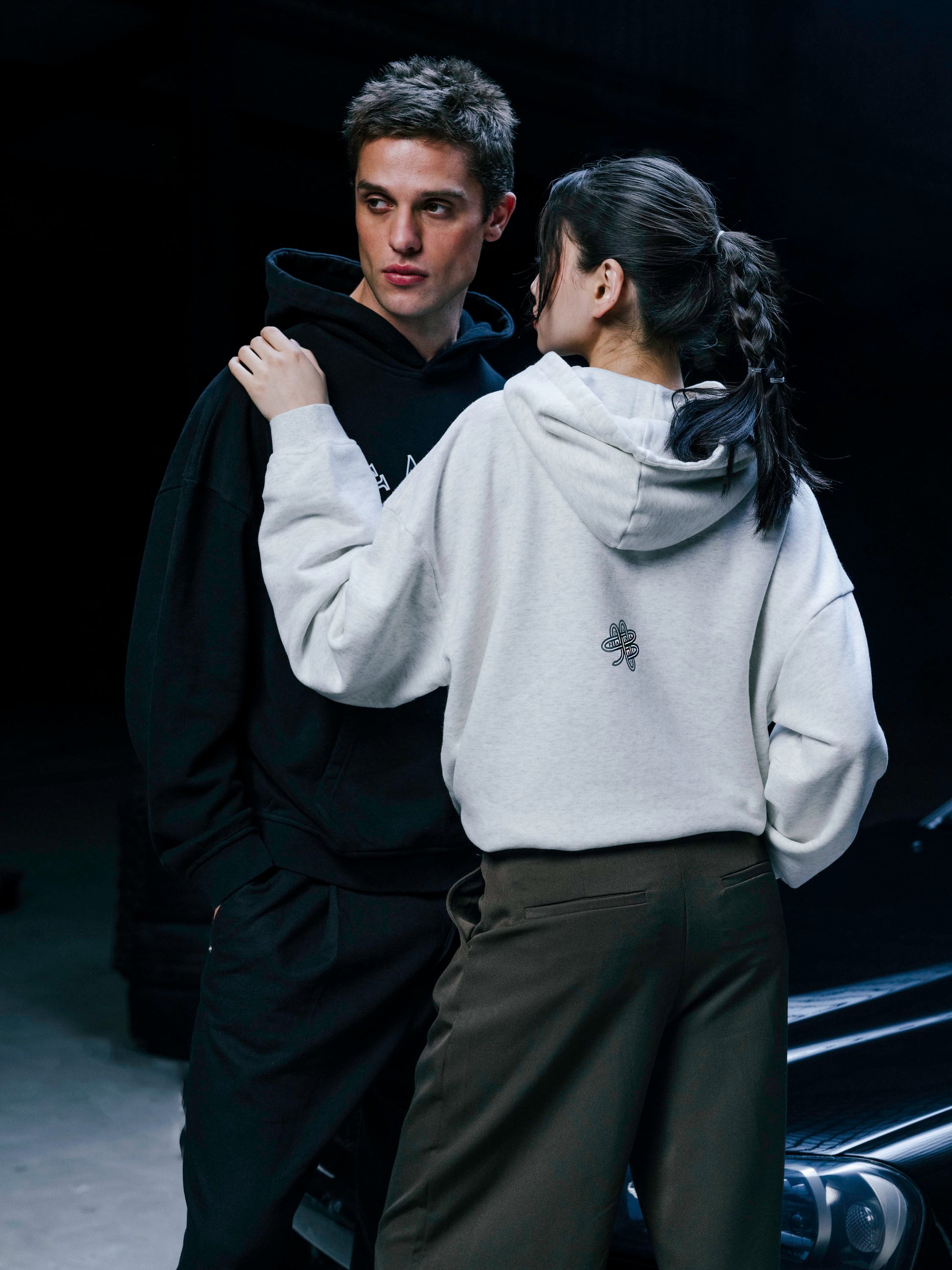 Grey Oversized Hoodie