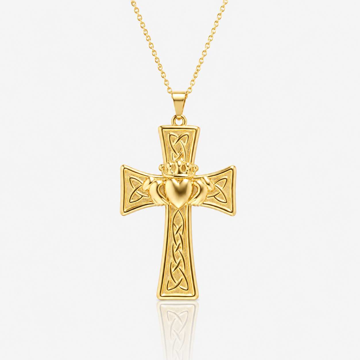 Cross Claddagh Necklace
