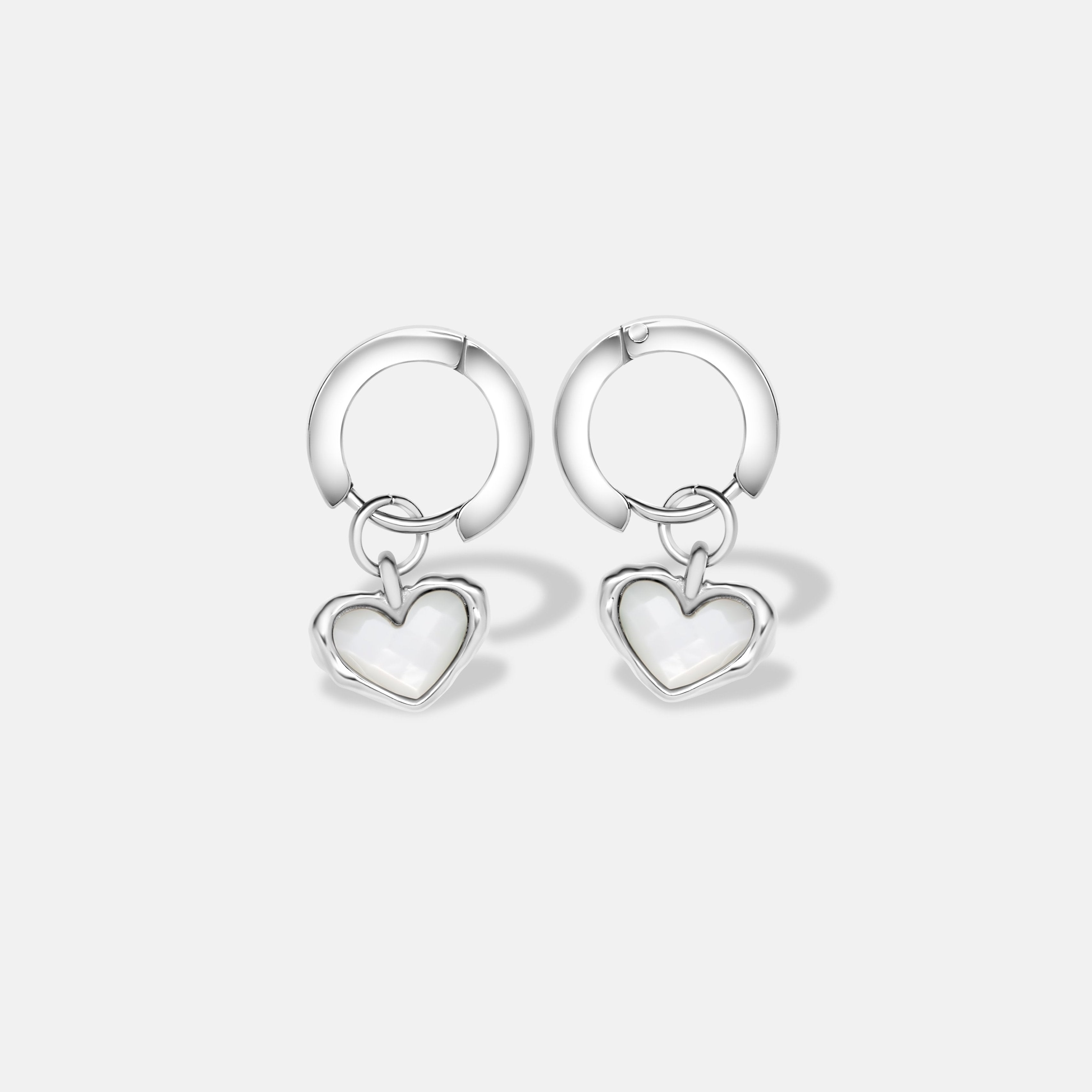Silver Huggie Earrings