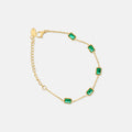 Gold Emerald Bracelet