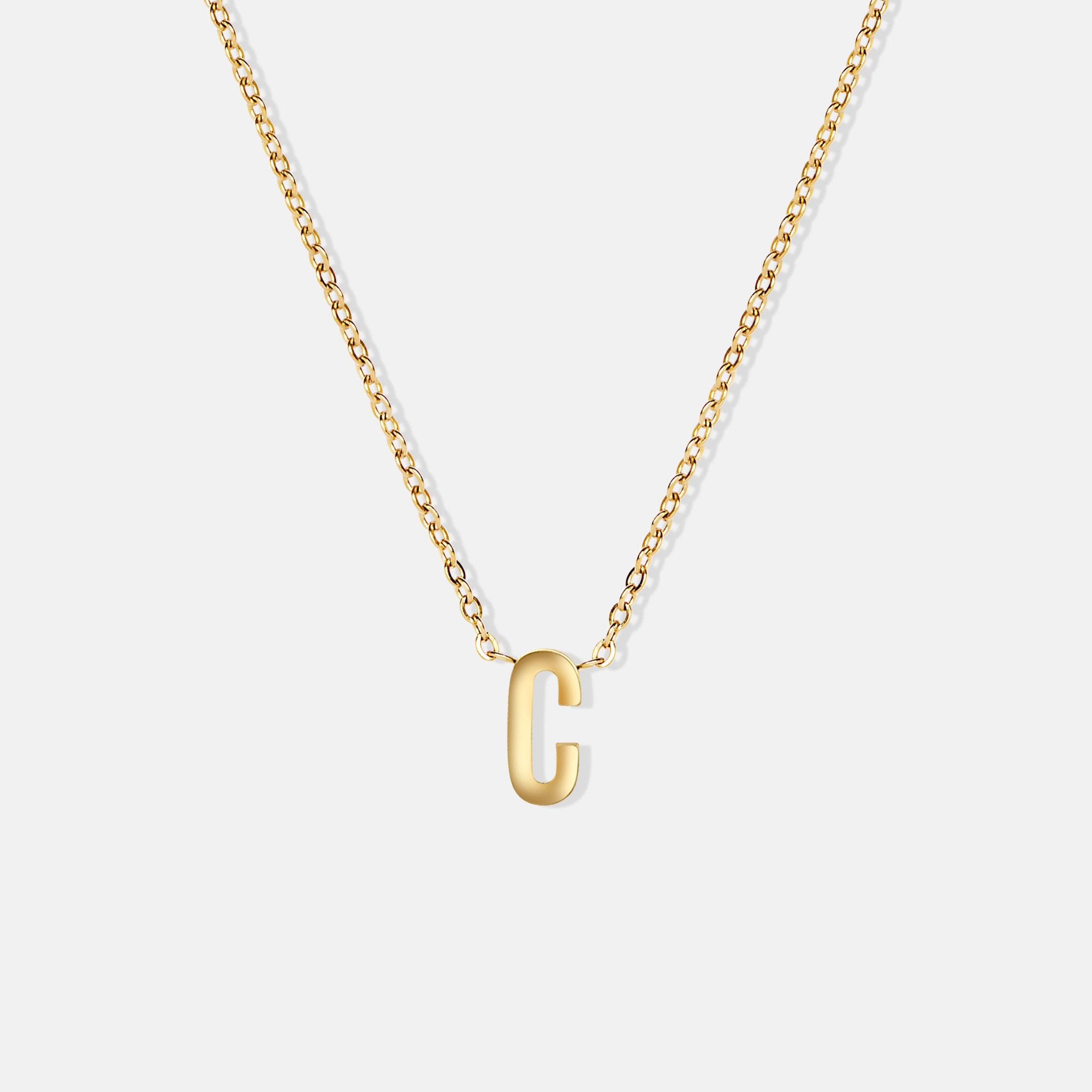Gold Initial Necklace