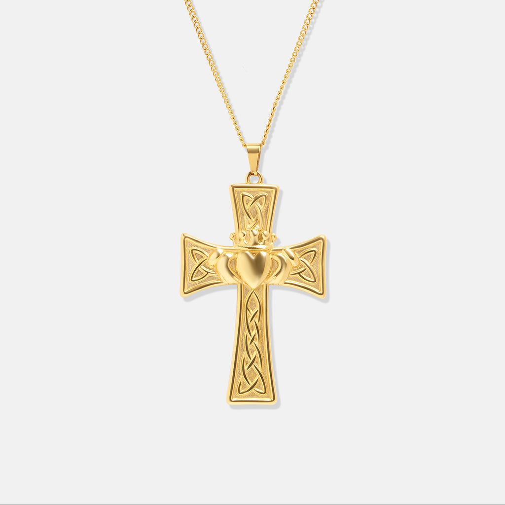 Cross Claddagh Necklace