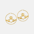 Claddagh Hoop Earrings