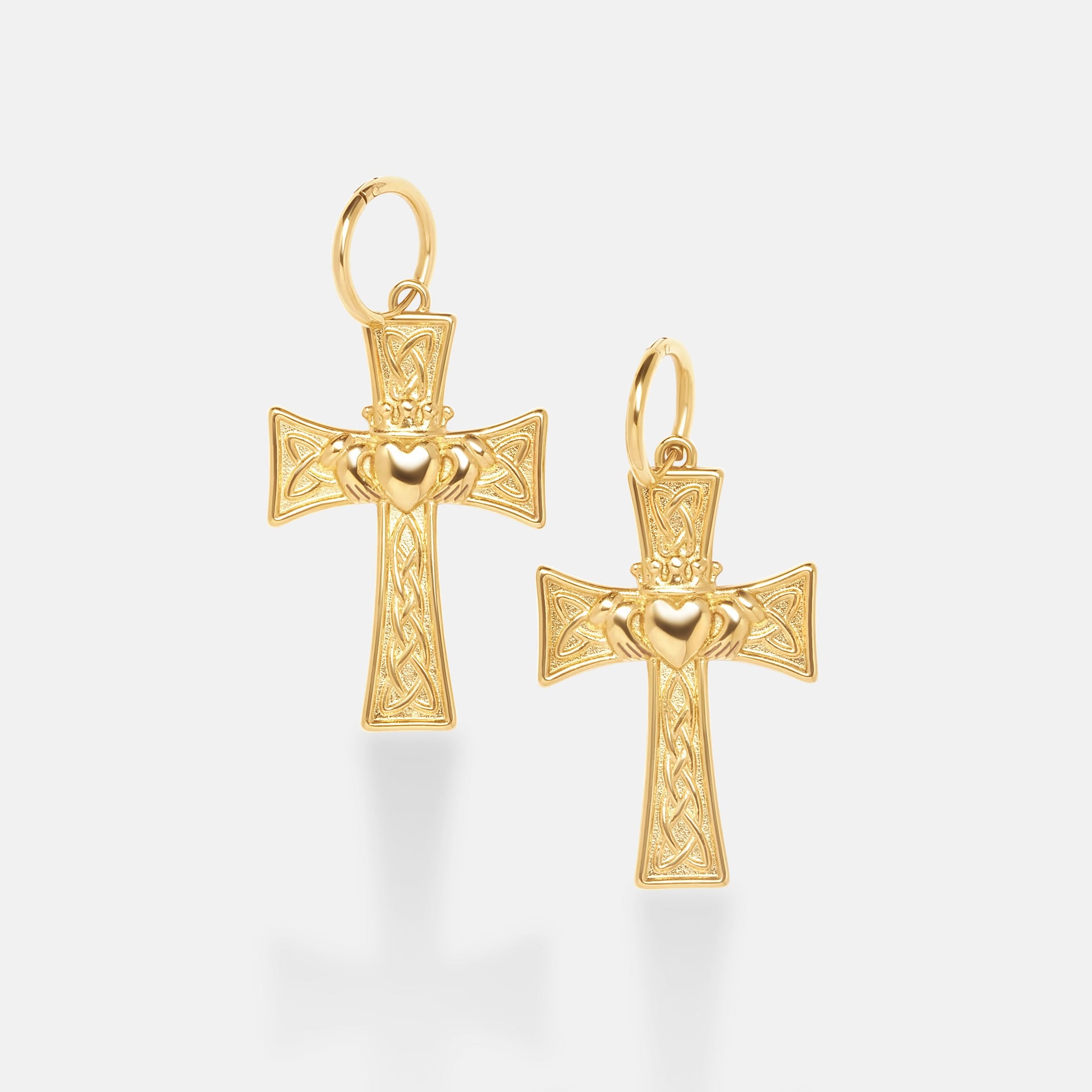 Cross Claddagh Earrings