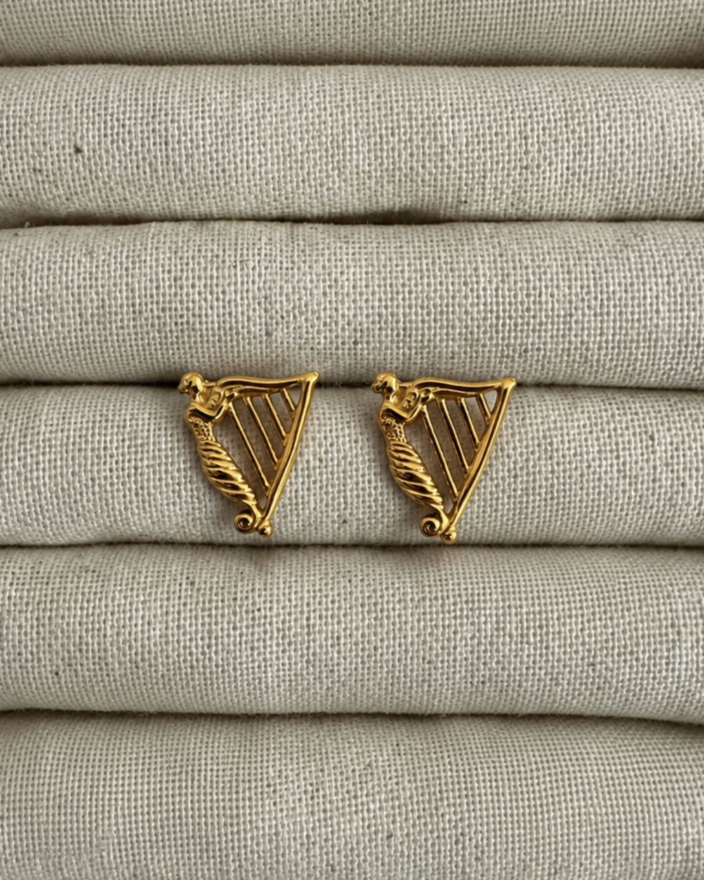 Harp Stud Earrings