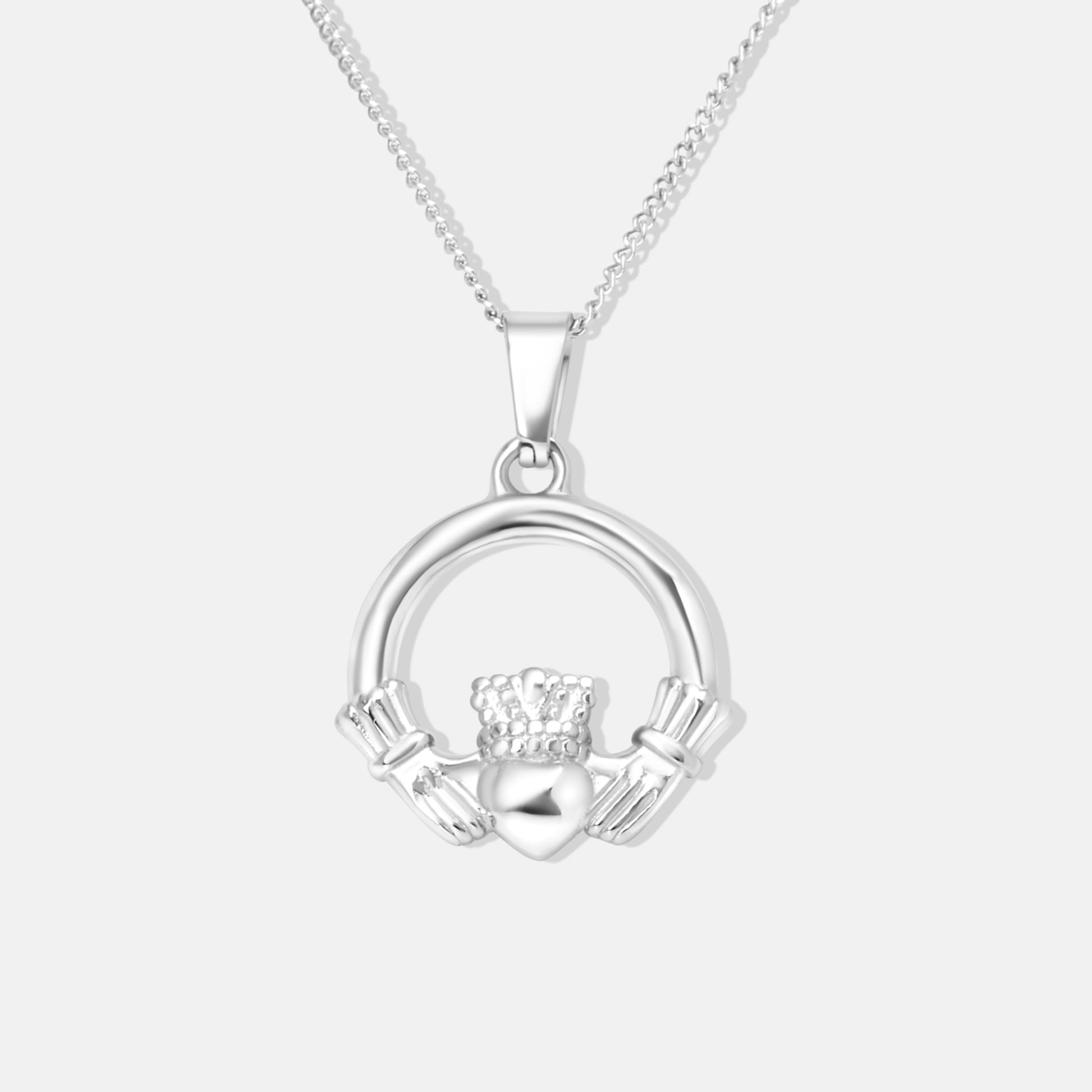 Silver Claddagh Necklace