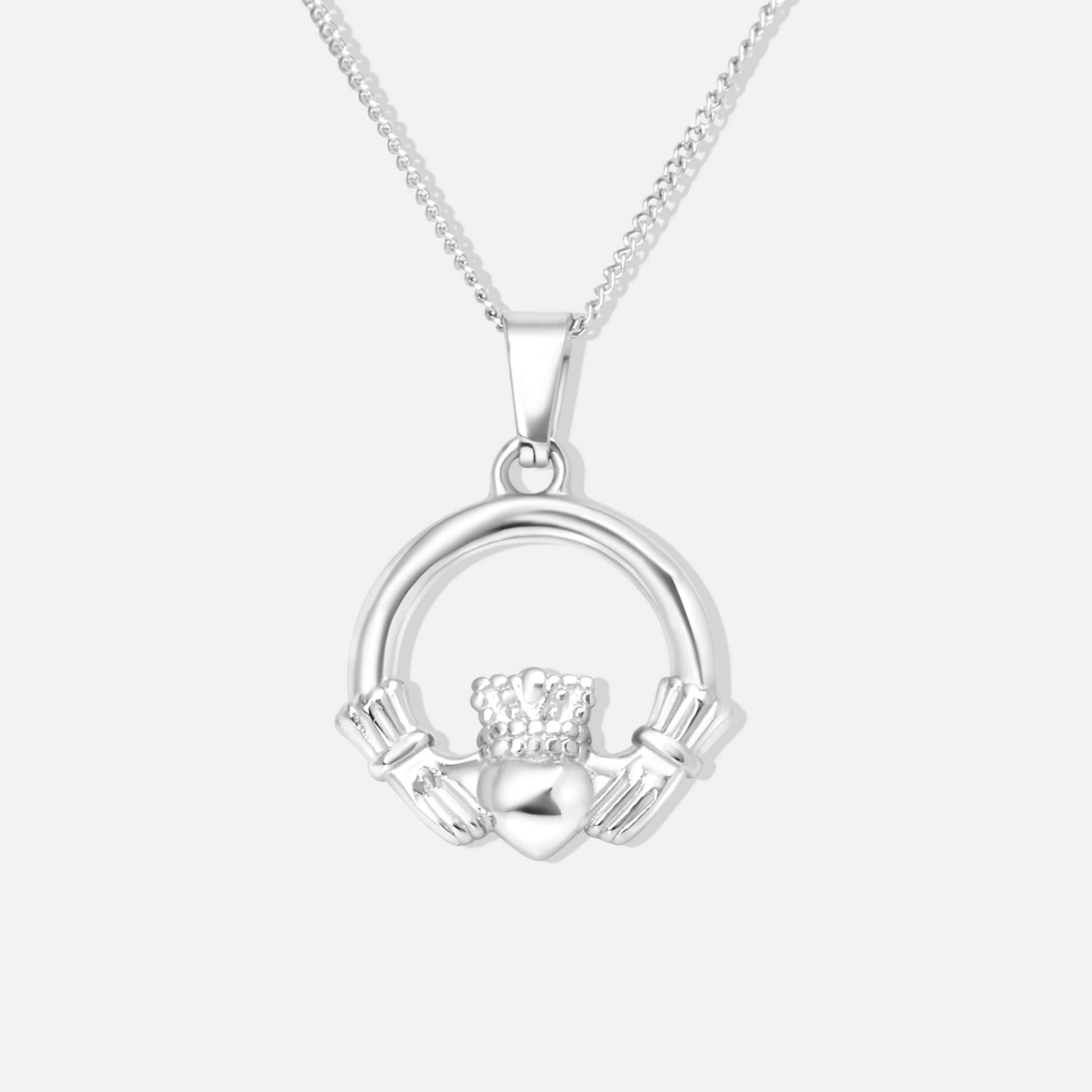 Silver Claddagh Necklace