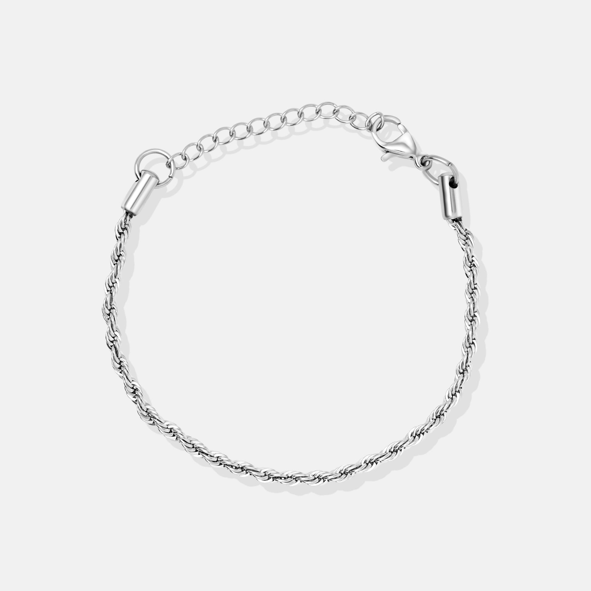 Silver Rope Bracelet