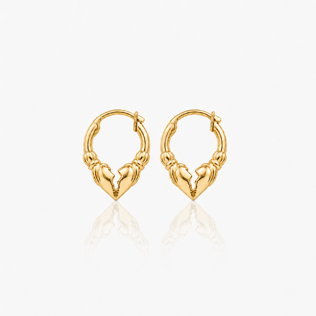 Heartbreaker Claddagh Huggies