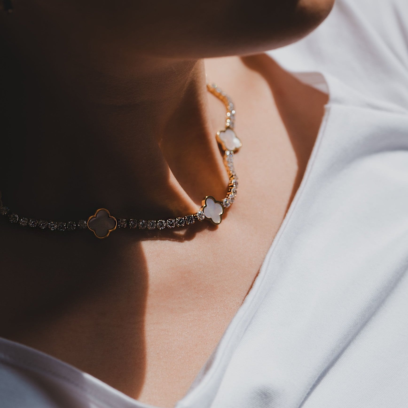 Tennis Clover Necklace by Fada