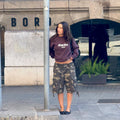 Brown Jacquard Knit