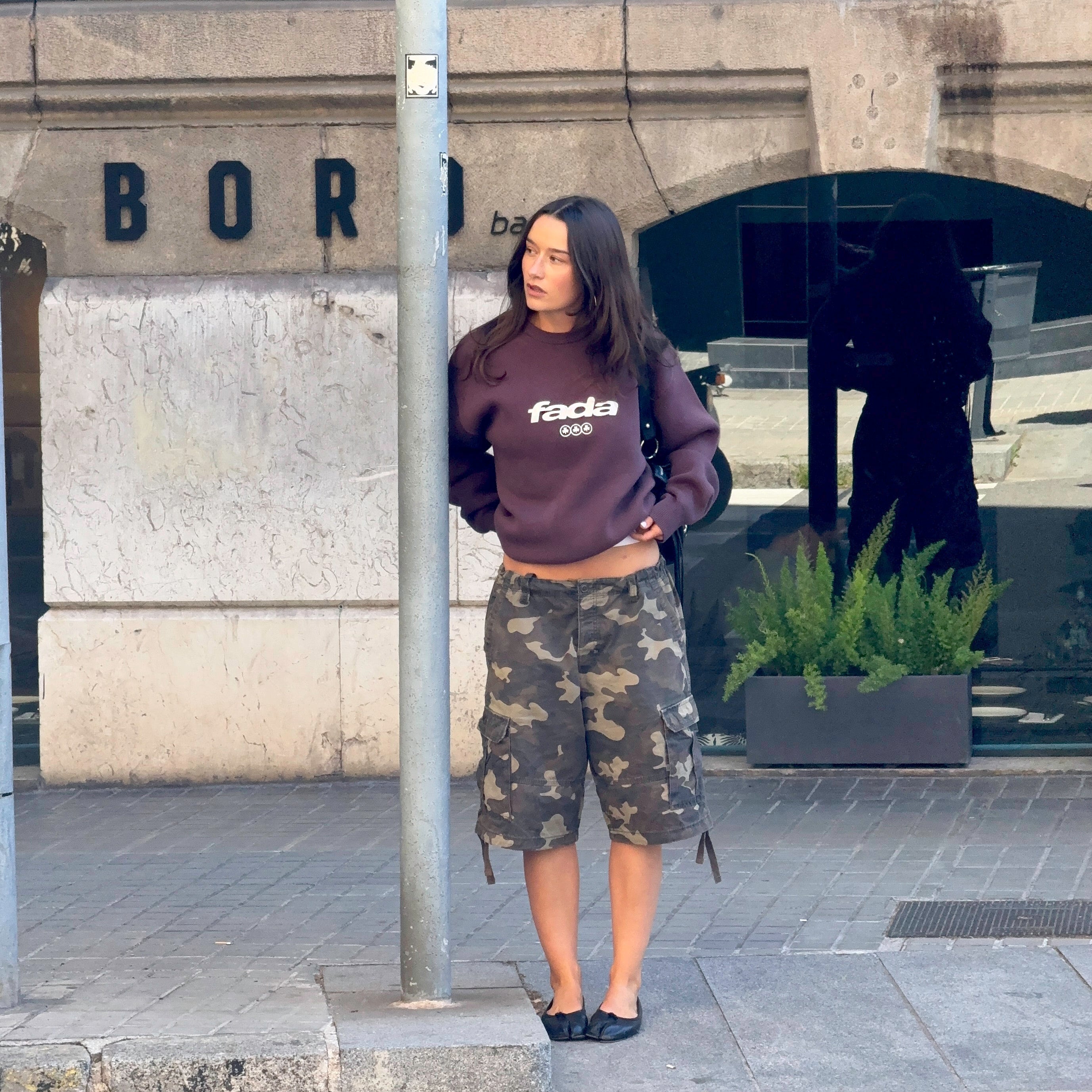 Brown Jacquard Knit