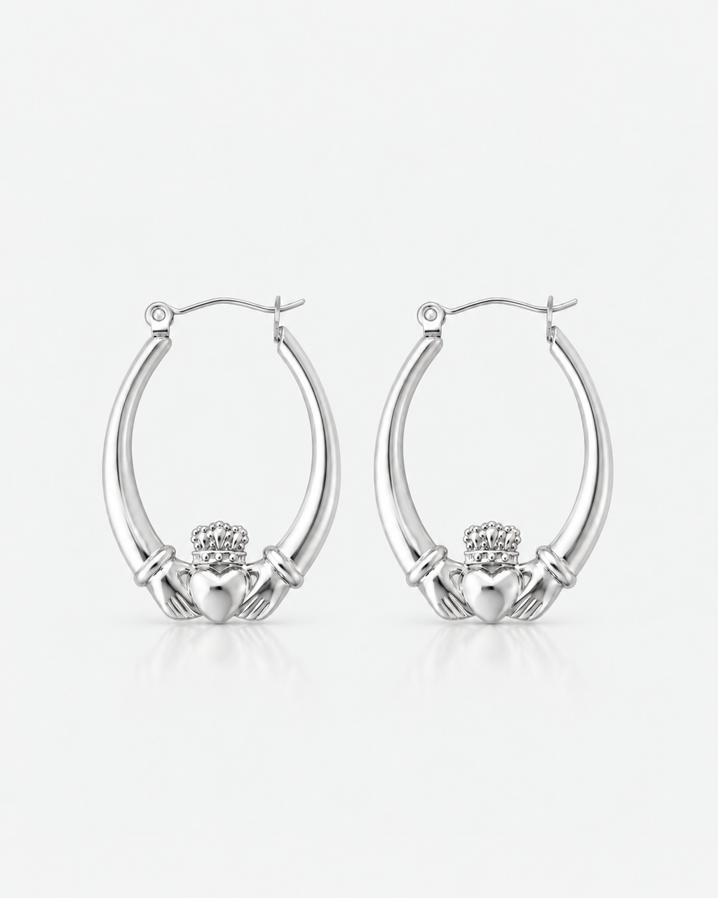 Claddagh Hoop Earrings