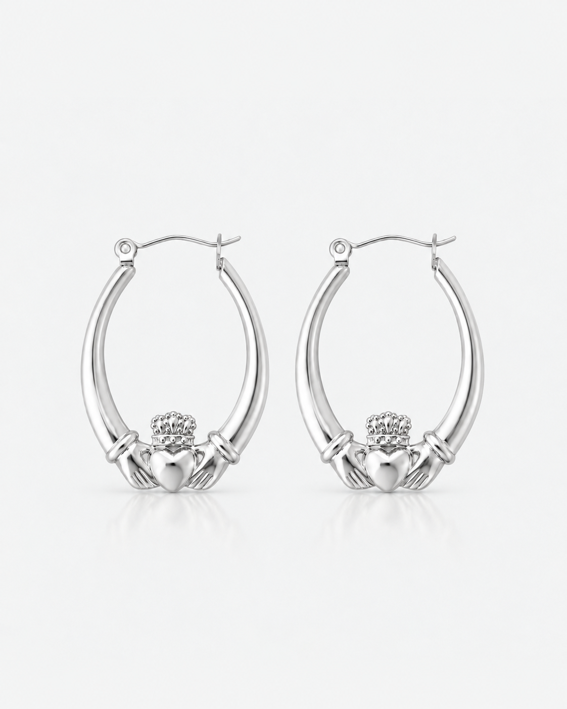 Claddagh Hoop Earrings