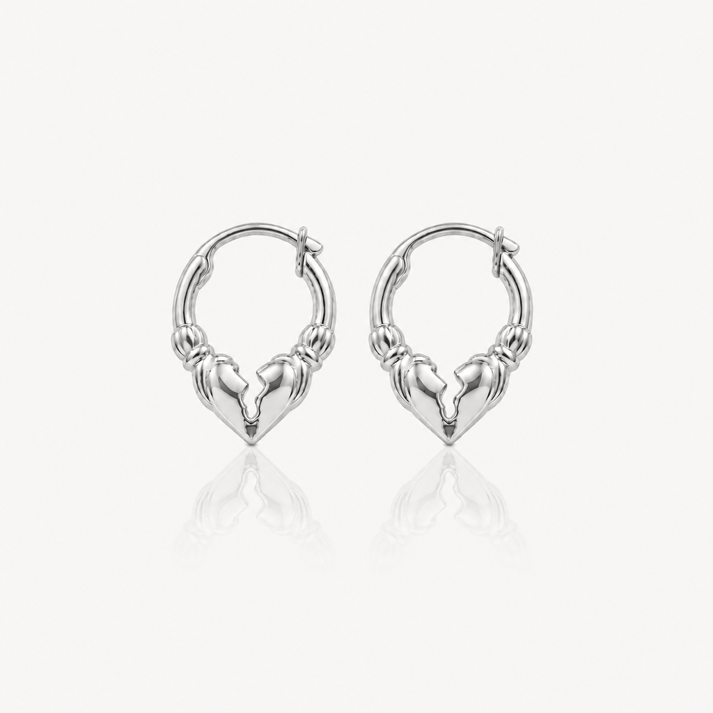 Heartbreaker Claddagh Huggies